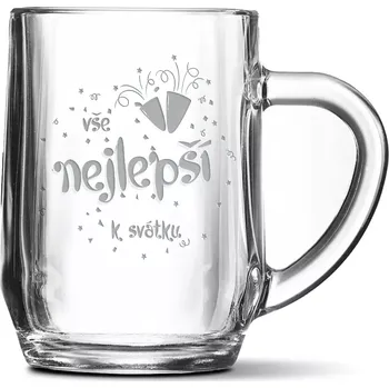 Sklenice Sablio Půllitr Vše nejlepší k svátku: 0,5