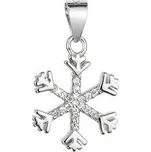 EG1228 Stříbrný přívěsek sněhová vločka