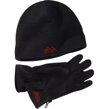 Atlas For Men Hřejivá fleecová čepice a rukavice, Černá, Velikost 8 D9155