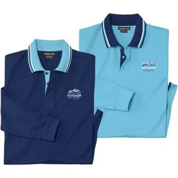 Pánské tričko Atlas For Men Sada 2 polokošil Outdoor, Modrá, Velikost XXL Q2143