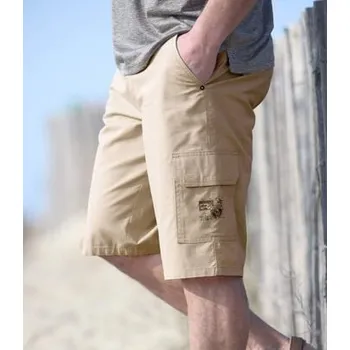 Atlas For Men Kapsáčové bermudy Sand Trail, Béžová, Velikost 44 L9123