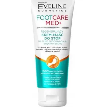 Péče o nohy Eveline Cosmetics Foot Care Med+ regenerační krém-mast na nohy pro silně zrohovatělou a popraskanou pokožku 100 ml