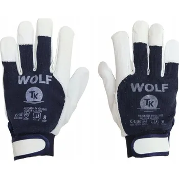 Moto rukavice Kožené rukavice na suchý zip do dílny, autoservisu r11 12p