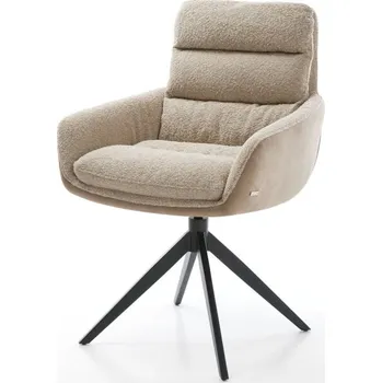 Jídelní židle Jídelní židle Abelia-Flex s područkami mix materiálů béžová