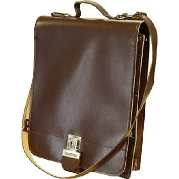 turistický batoh ARMÁDNÍ ORIGINÁL ČSLA Brašna koženková taška hladká kůže Barex hnědá ČSLA originál Varianta: s klíčkem