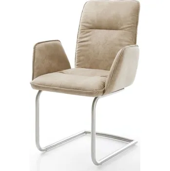 Jídelní židle Jídelní židle Vinja-Flex béžová vintage konzolová podnož kulatá