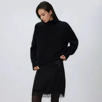 Dámská sukně Reserved - Viskózová mini sukně - černý - 680HF-99X - 680HF-99X-L