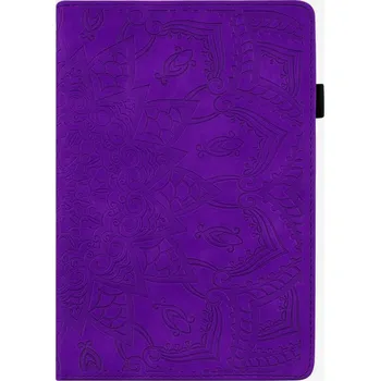 Pouzdro na mobilní telefon POUZDRO PRO LENOVO Tab M10 FHD 2nd Gen FIALOVÁ MANDALA X605L X605F X605M X605FC
