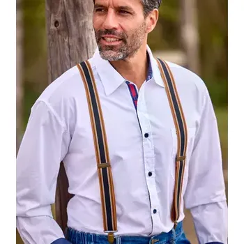 Kšandy Atlas For Men Pruhované šle v dárkovém balení, Pruhovaná, Velikost Jednotná velikost Q0120