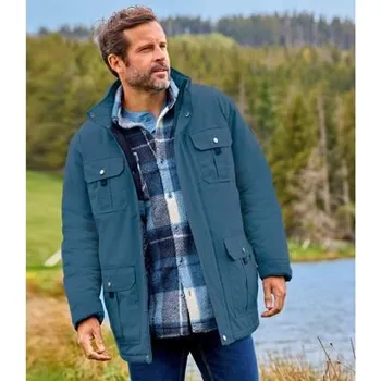 Pánská parka Atlas For Men Parka s kapsami Atlas, Modrá, Velikost M Q2130