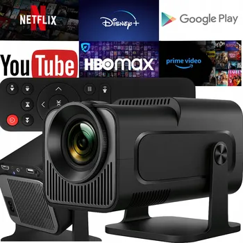 Projekční technika PROJEKTOR 4K Android LED WiFi Mini Přenosný Full HD HY320 USB Jack