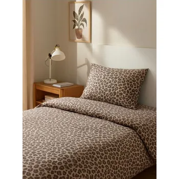 Povlečení Sinsay - Bavlněná souprava povlečení - hnědá - 686II-82X - 686II-82X-ONE