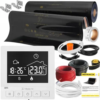 Topná rohož SADA Fólie Vyhřívací Podložka INFRAČERVENÁ 1m2 160W/m2