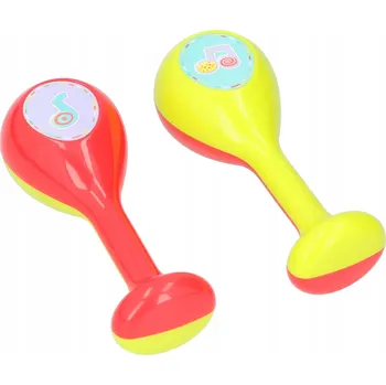 Hračka pro kojence Maracas chrastítko hudební nástroj pro děti kojence LETS PLAY x2