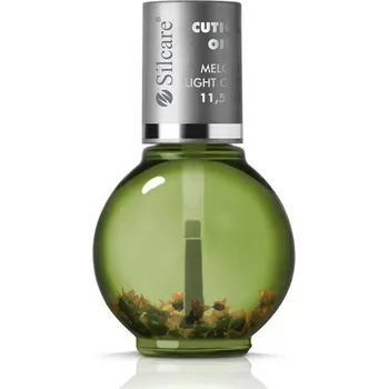 Silcare Olejíček na nehty Melon Light Green s kvítky 11,5 ml