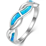 NB-5102-OP05-50 Stříbrný prsten s modrým opálem