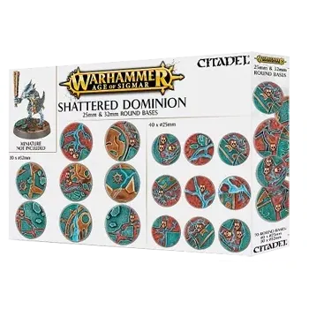 Příslušenství k deskovým hrám Citadel Shattered Dominion 25 & 32mm Round Bases (English; NM)