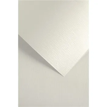 Barevný papír Galeria papieru Designový papír A4 Holland, 100 g, bílý, 50 ks