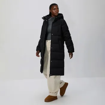 Reserved - Dlouhá bunda s kapucí - černý - 692AY-99X - 692AY-99X-XS