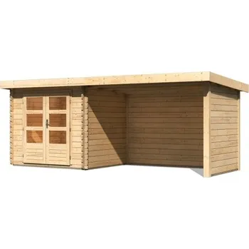 Zahradní stavba Dřevěný zahradní domek BASTRUP 2 s přístavkem Lanitplast