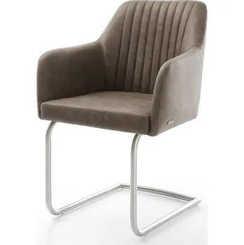 Jídelní židle Jídelní židle Greg-Flex taupe vintage konzolová podnož kulatá