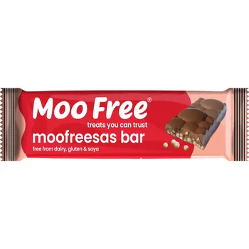 Čokoládová tyčinka Moo Free Čokoládová tyčinka s křupavými kuličkami (35 g)