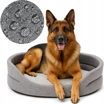 Pelíšek pro psa Polštáře 24 Pelíšek pro VELKÉHO psa s KOŽEŠINOU STANDARD XL LEN + KOŽEŠINA 97x83