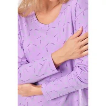 Dámská noční košile Noční košile Gina 19173P - bavlna Světle fialová L