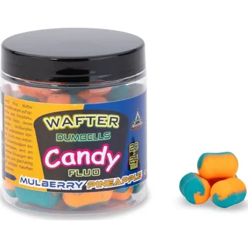 Boilies Anaconda wafter dumbells Candy fluo pineapple-mulberry 20x24mm 90g