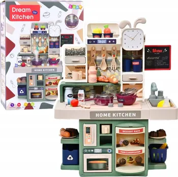 Dětská kuchyňka Dětská kuchyňka pro děti Pára Světla Zvuky Příslušenství 33 ks