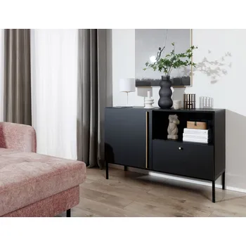 Noční stolek Vespillo 18x18x34cm noční 1 bílý/zlatý