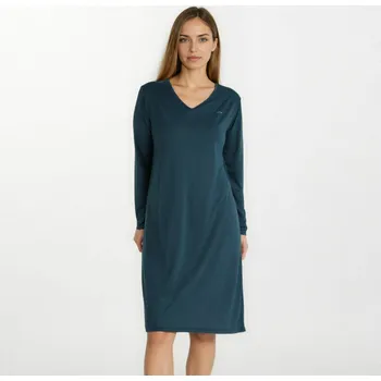 Dámská noční košile DÁMSKÁ NOČNÍ KOŠILE DL.RUKÁV - OCEAN: Zelená Smaragdová L