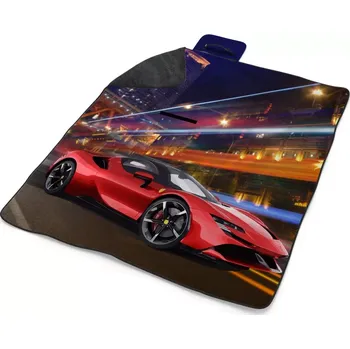 deka Sablio Plážová deka Ferrari na ulici: 200x140 cm