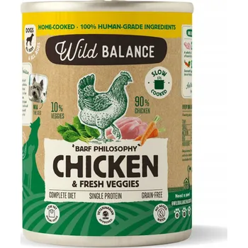 Krmivo pro psa Wild Balance BARF Kuře + mrkev a špenát 400g