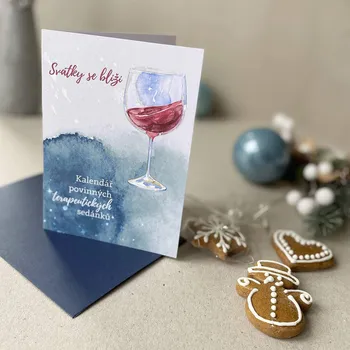 Vánoční přání Povinné terapeutické sedánky - Otevírací přání (65 Kč)