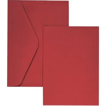 Obálka Galeria papieru Sada obálek/kartič.Smooth - C6, červená, sada 5+5