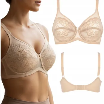 Podprsenka Podprsenka dámská krajková béžová měkká s kosticemi Infiore 95C