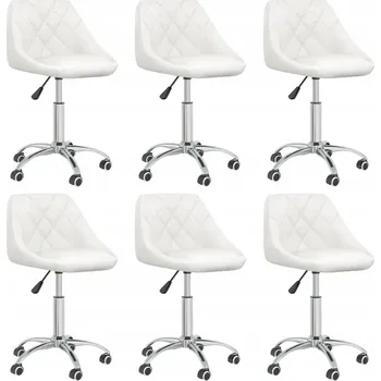 Jídelní židle Židle VidaXL bílá, 6 ks