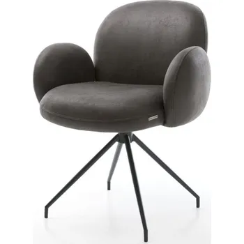 Jídelní židle Jídelní židle Nube-Flex s područkami antracitová vintage