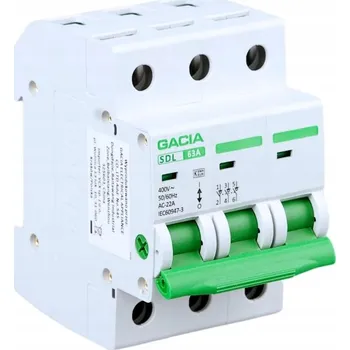 vypínač ODPOJOVAČ VYPÍNAČ IZOLAČNÍ FR303 63A 3P GACIA