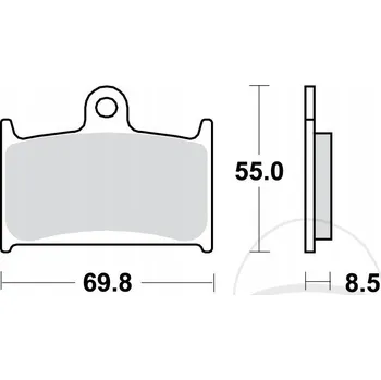 Brzdová destička Brzdové destičky TRW MCB595TRQ