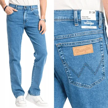 Pánské džíny Wrangler Texas Authentic Straight 112330691 W32 L32 Good Shot W121HRZ93