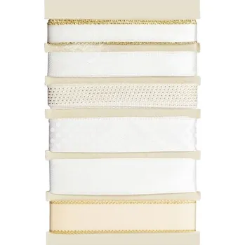 Stuha Galeria papieru Dekorační stuha - sada slonová kost, 6 x 1,5 m