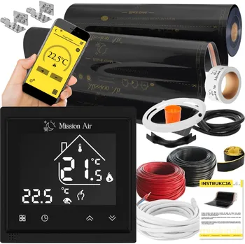 Topná rohož SADA INFRAČERVENÉHO Vyhřívací Podložka Fólie 1,5 m² 160 W