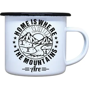 DOBRÝ TRIKO Plecháček s potiskem Home is where Velikost plecháčku: 330 ml