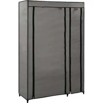 Šatní skříň Skříň VidaXL – textilní skříň 110 x 175 x 45 cm, odstíny šedé