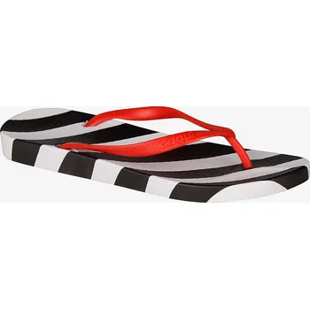 Dámské žabky Dámské žabky COQUI KAJA Black/White oblique stripes 40