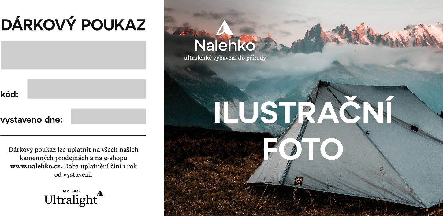 Nalehko Dárkový poukaz Hodnota poukazu: 2000 Kč, Typ poukazu: Tištěný
