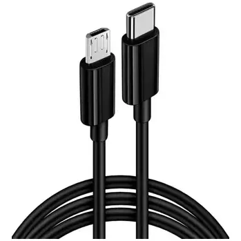 Datový kabel Datový kabel USB C na Micro USB, délka 1m, barva černá