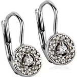 ZB3812 Dívčí stříbrné náušnice se zirkony